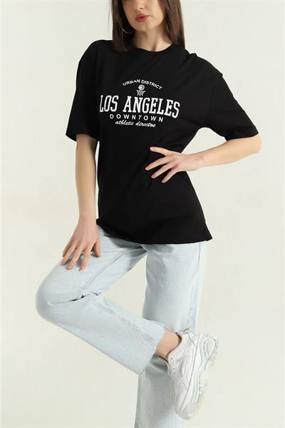 Baskılı Bisiklet Yaka T-shirt