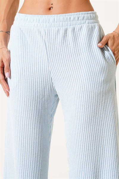 Beli Lastikli Cepli Su Yolu Pantolon
