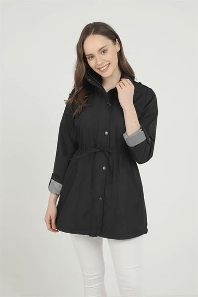 Beli Sıkmalı Trenç Kot