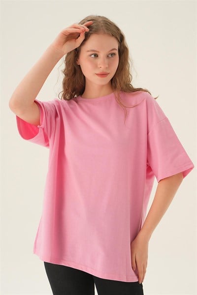 Bisiklet Yaka Basic Tshirt