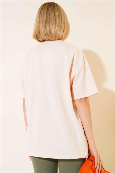 Bisiklet Yaka Basic Tshirt