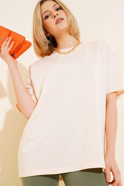 Bisiklet Yaka Basic Tshirt