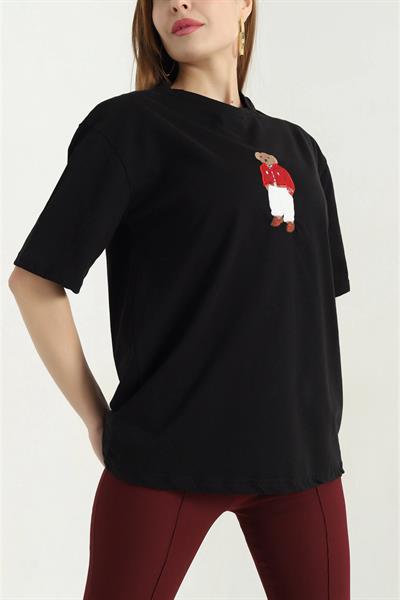 Boydan Ayıcık Baskılı Tshirt