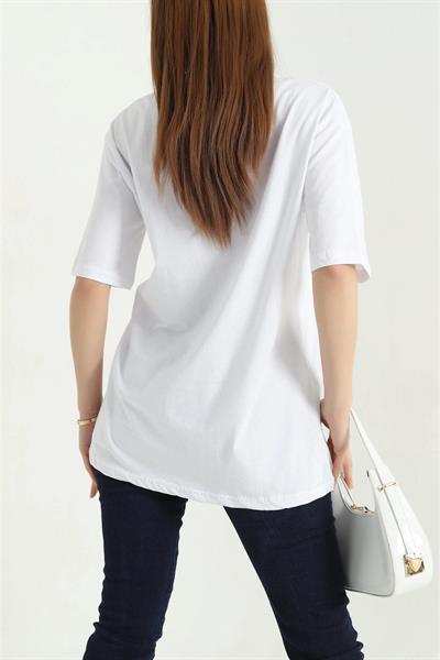 Boydan Ayıcık Baskılı Tshirt