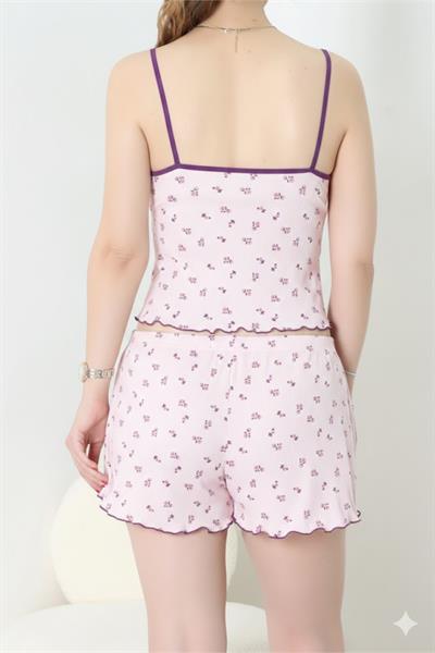 Cares Şort Atlet Çiçek Desenli Takım