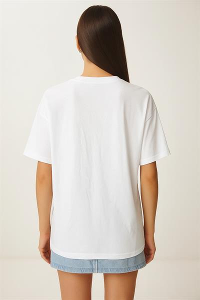 Cat Lovers Basklı Tshirt