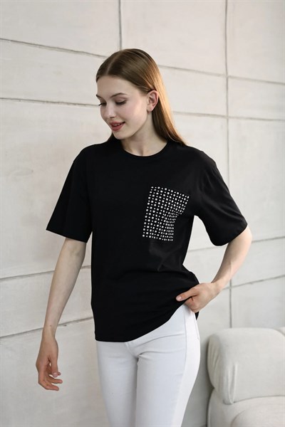 Cebi Taş Detaylı Tshirt