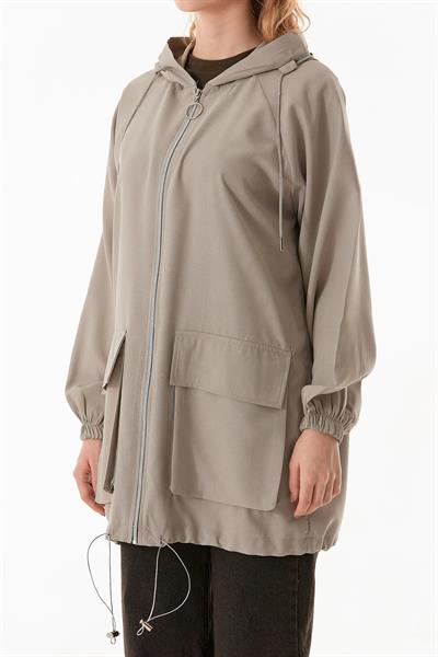 Cep Kapaklı Kapüşonlu Kap