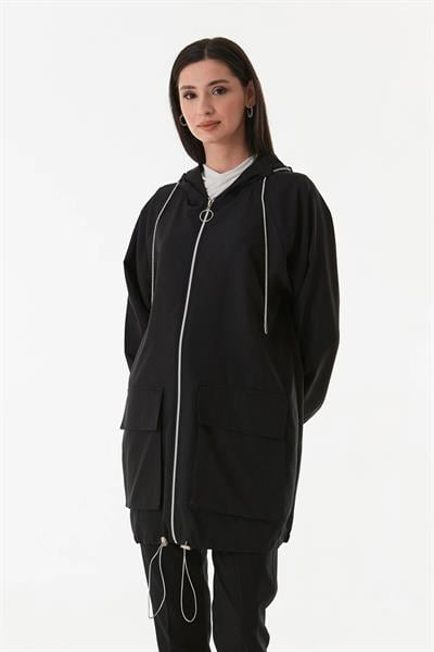 Cep Kapaklı Kapüşonlu Kap