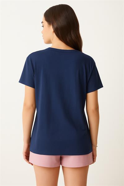 Cherry Baskılı Oversize Tshirt