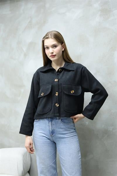 Çift Cep Mini Kaşe Gömlek