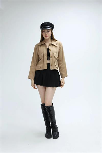 Çift Cep Mini Kaşe Gömlek