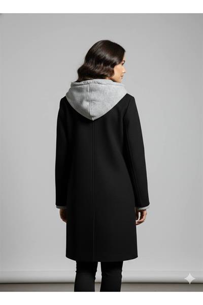 Çıkarılabilen Kapüşon Detaylı Kaban