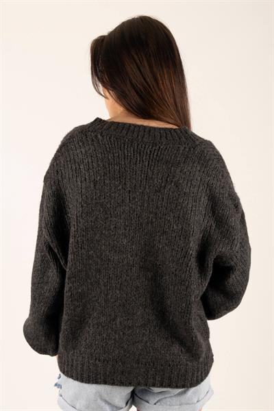 Çilekli Triko Hırka