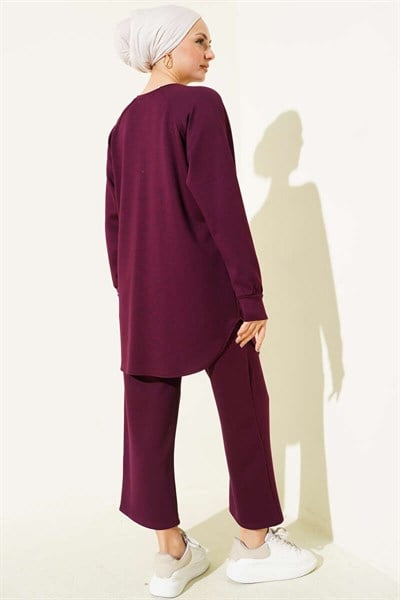 Çıma Detaylı Tunik Pantolon İkili Takım