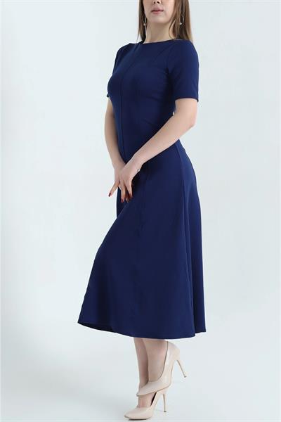 Çimalı Kısa Kol Elbise