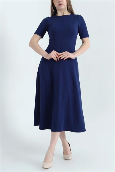 Çimalı Kısa Kol Elbise