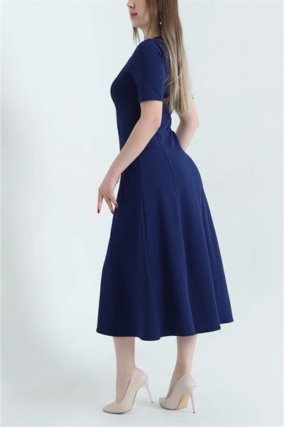 Çimalı Kısa Kol Elbise