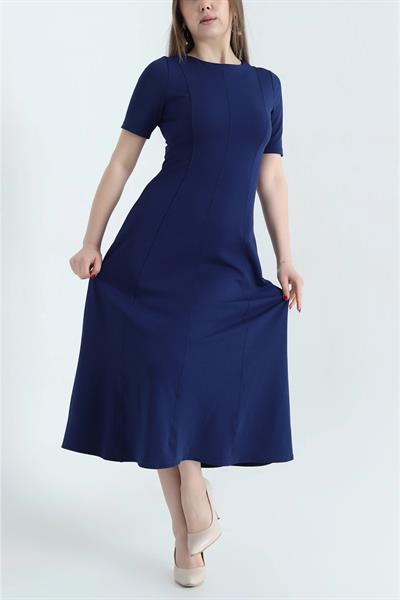 Çimalı Kısa Kol Elbise