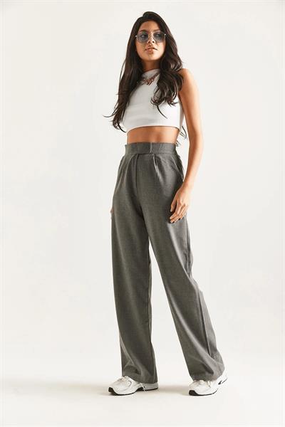 Cırt Kapama Viskon Palazzo Pantolon