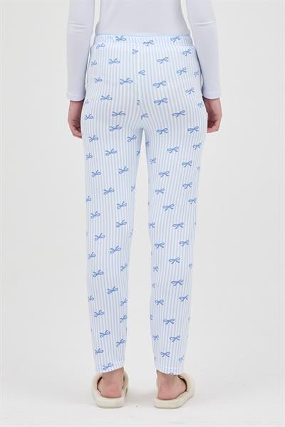 Çizgili Fiyonklu Milan Pijama Altı