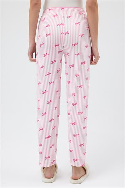 Çizgili Fiyonklu Milan Pijama Altı