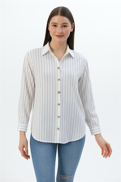 Çizgili Klasik Gömlek