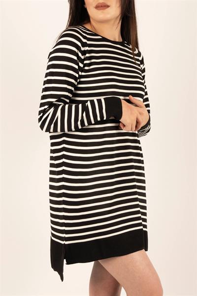 Çizgili Penye Tunik