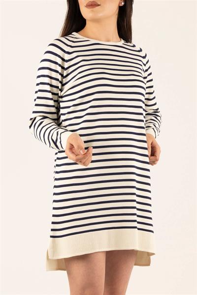 Çizgili Penye Tunik