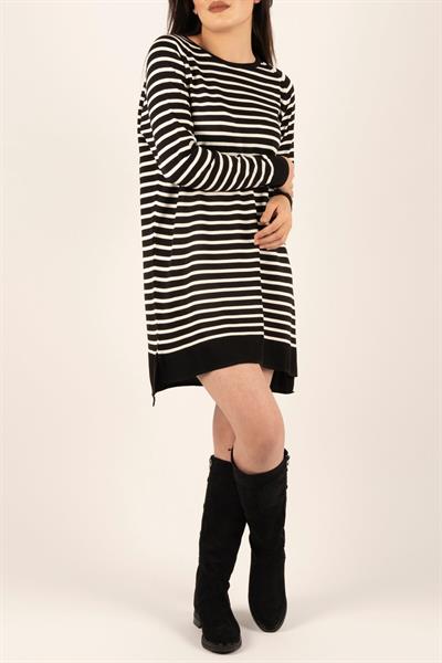 Çizgili Penye Tunik