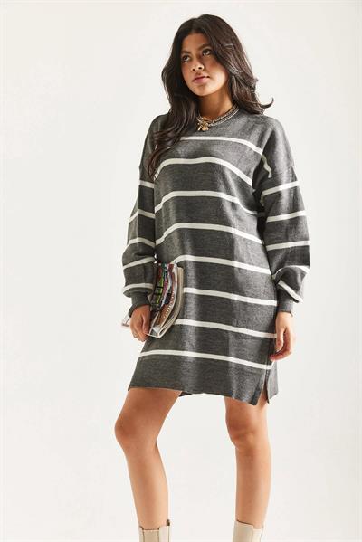 Çizgili Triko Tunik
