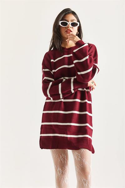 Çizgili Triko Tunik