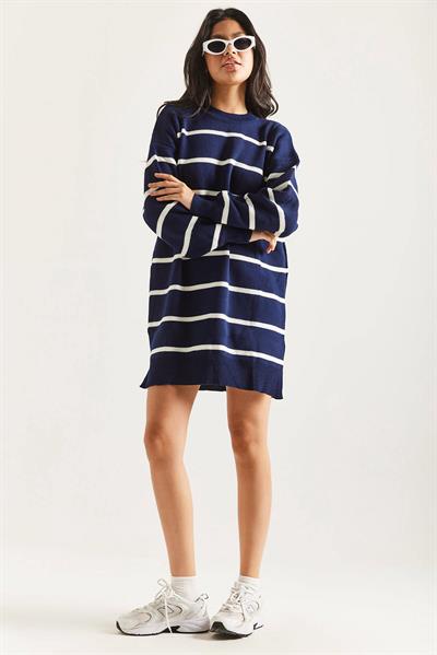 Çizgili Triko Tunik