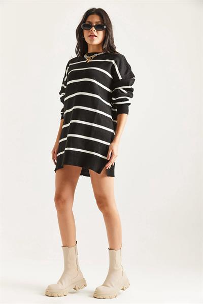 Çizgili Triko Tunik