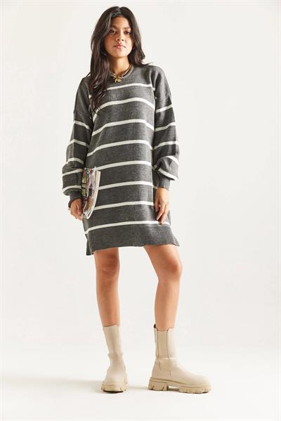 Çizgili Triko Tunik