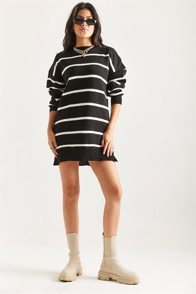 Çizgili Triko Tunik