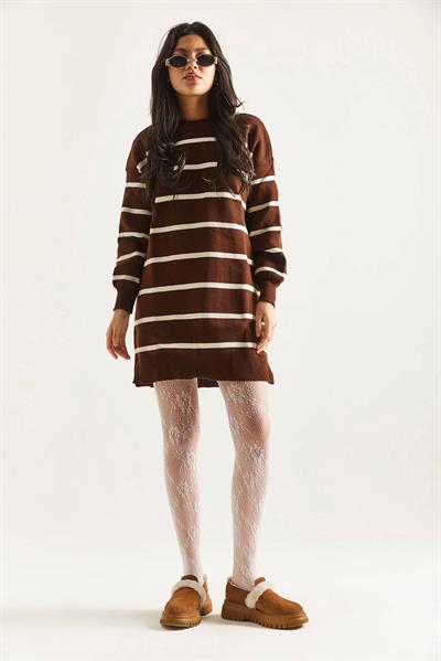 Çizgili Triko Tunik