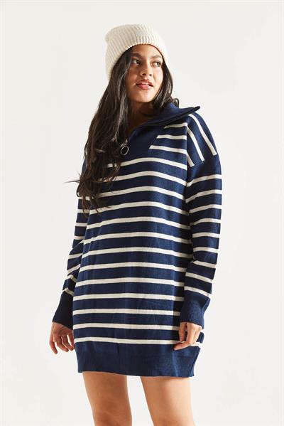 Çizgili Triko Tunik