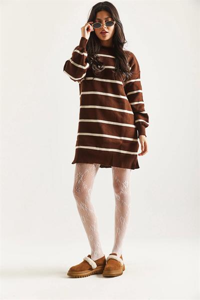 Çizgili Triko Tunik