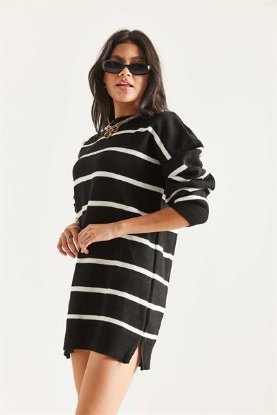 Çizgili Triko Tunik