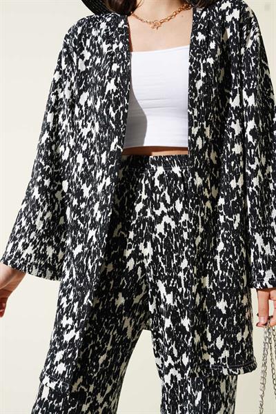 Desenli Bürümcük Kimono Takım