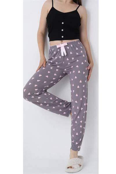 Desenli Milan Kumaş Pijama Altı