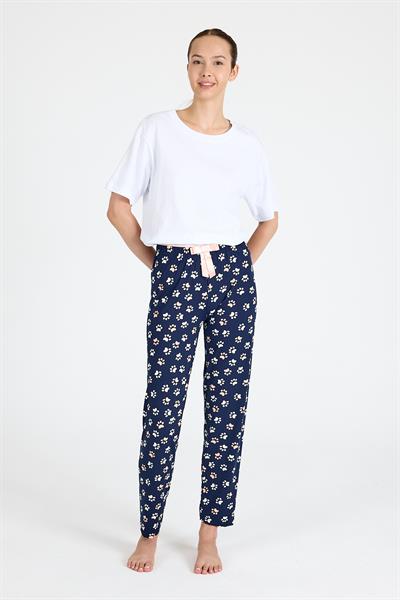 Desenli Milan Kumaş Pijama Altı