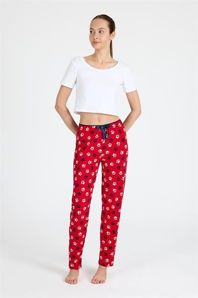 Desenli Milan Kumaş Pijama Altı