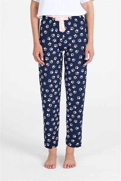 Desenli Milan Kumaş Pijama Altı