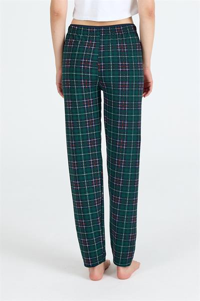 Desenli Milan Kumaş Pijama Altı