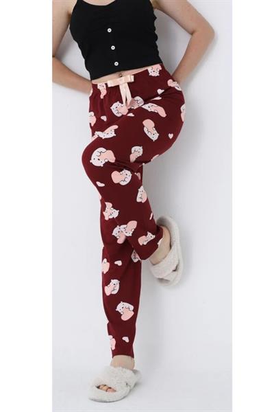 Desenli Milan Kumaş Pijama Altı