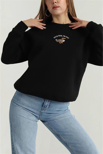 Duck İşlemeli Sweatshirt