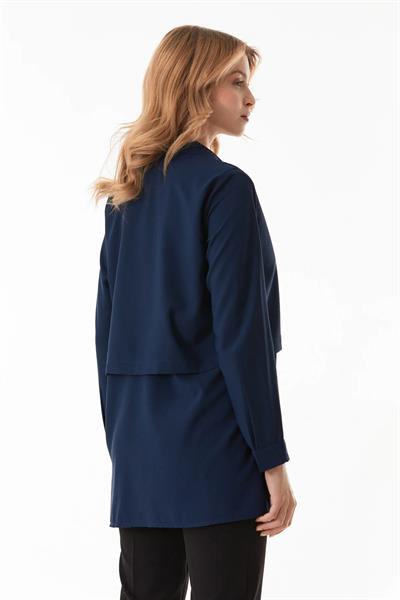 Düğmeli Önü Bağlamalı Gömlek