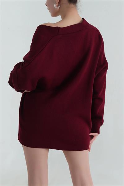 Düğmeli Oversize Triko Hırka